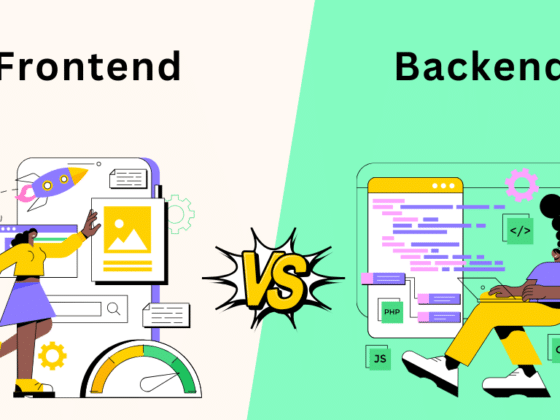 الفرق بين Frontend و Backend